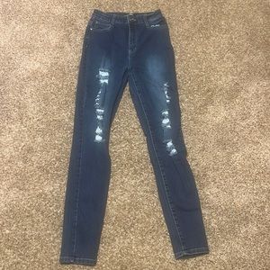 Fashion Nova Jeans size 3 and 5 SHEIN multi colored top